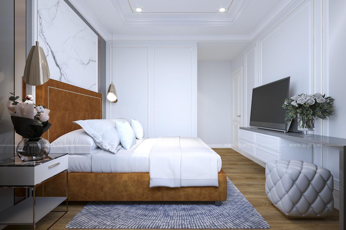 Mẫu thiết kế phòng ngủ tân cổ điển  Phòng ngủ phong cách Châu Âu  nội thất phòng ngủ Master căn hộ DEdge Thảo Điền Quận 2