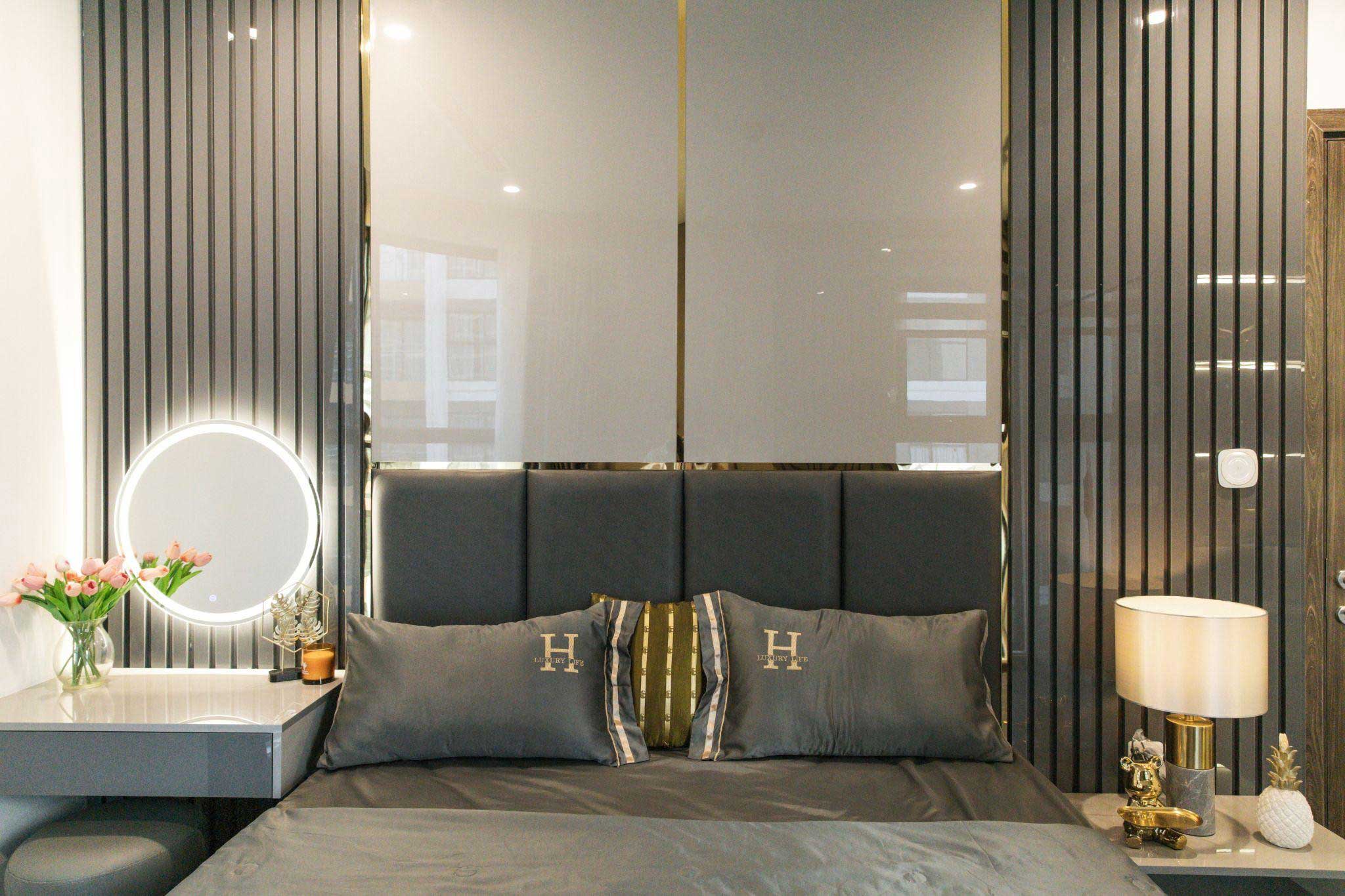 Vật liệu  Phụ kiện tiêu chuẩn trong thi công nội thất phòng ngủ căn hộ dịch vụ