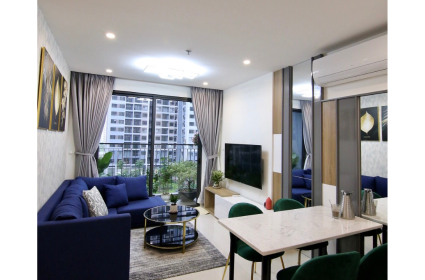 Thiết kế thi công nội thất căn hộ 2 phòng ngủ vinhome grand park quận 9