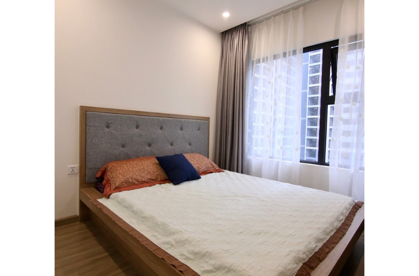 thiết kế nội thất phòng ngủ master căn hộ 2 phòng ngủ vinhomes quận 9