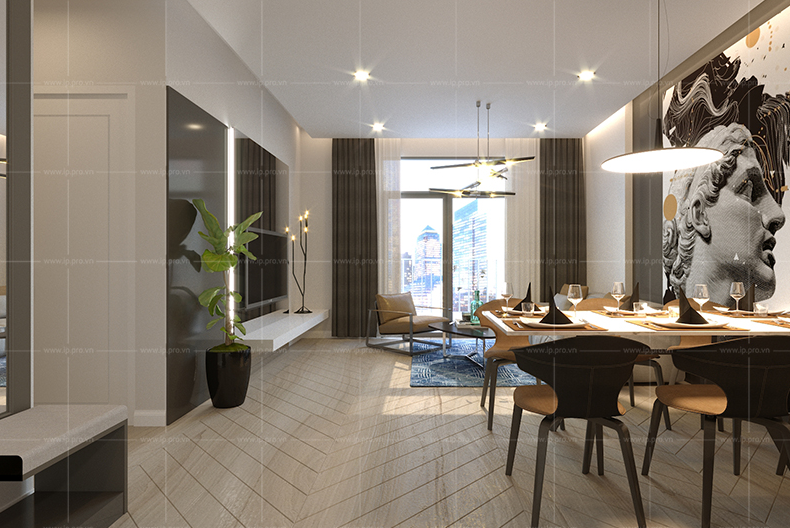 Thiết kế nội thất chung cư saigon south residences - căn hộ mẫu saigon south residences - thiết kế căn hộ saigon south residences