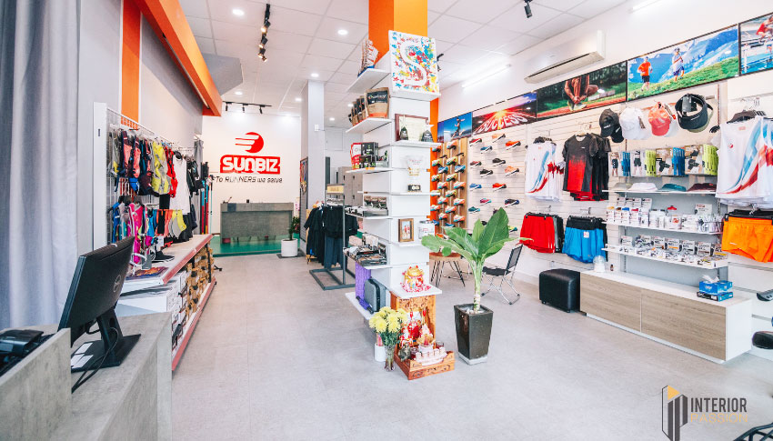 Mẫu cửa hàng túi xách được thiết kế cao cấp và sang trọng Showroom SunBiz