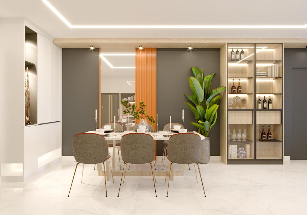 Thi công nội thất trọn gói phòng bếp hiện đại Opal Saigon Pearl Bình Thạnh