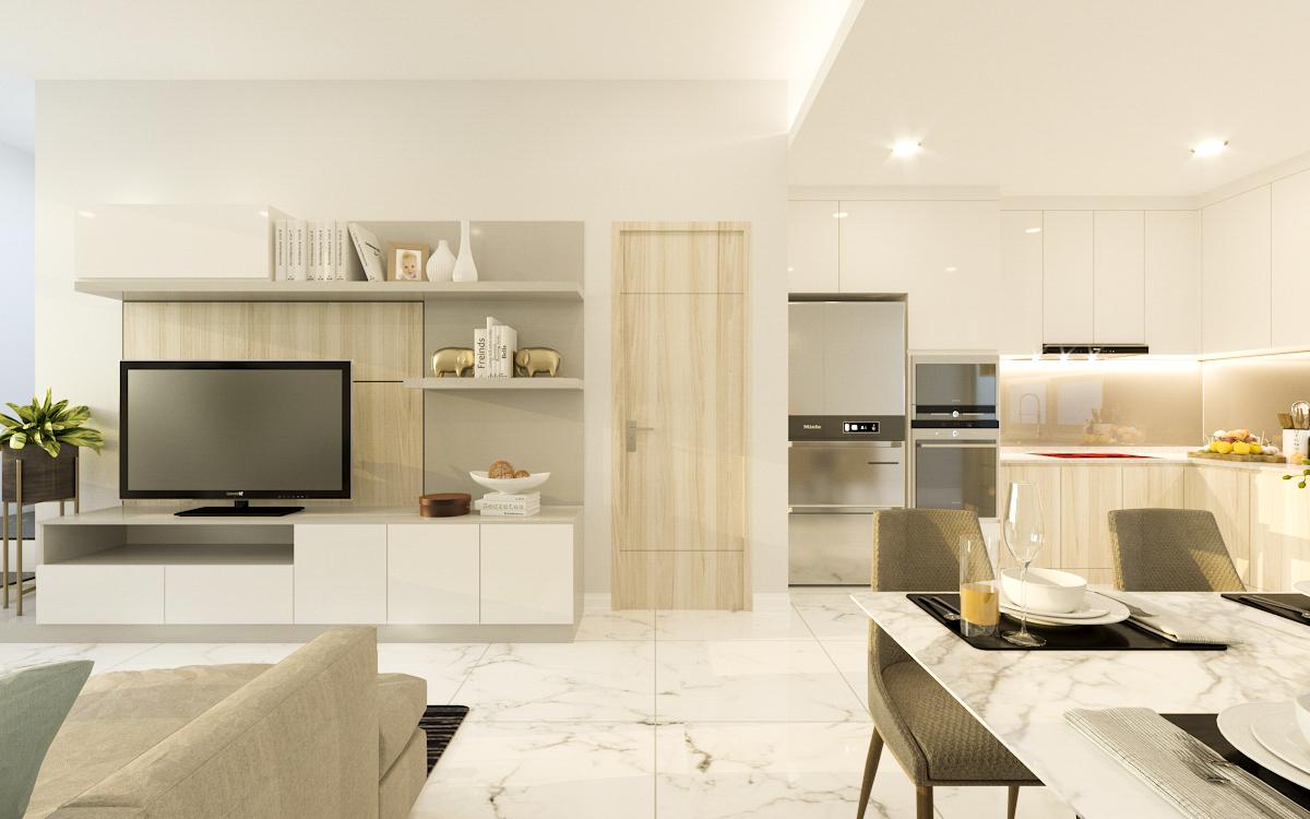 thiết kế thi công nội thất Căn hộ Merita Khang Điền Quận 9 Nhà phố Khang Điền nội thất đẹp trọn gói