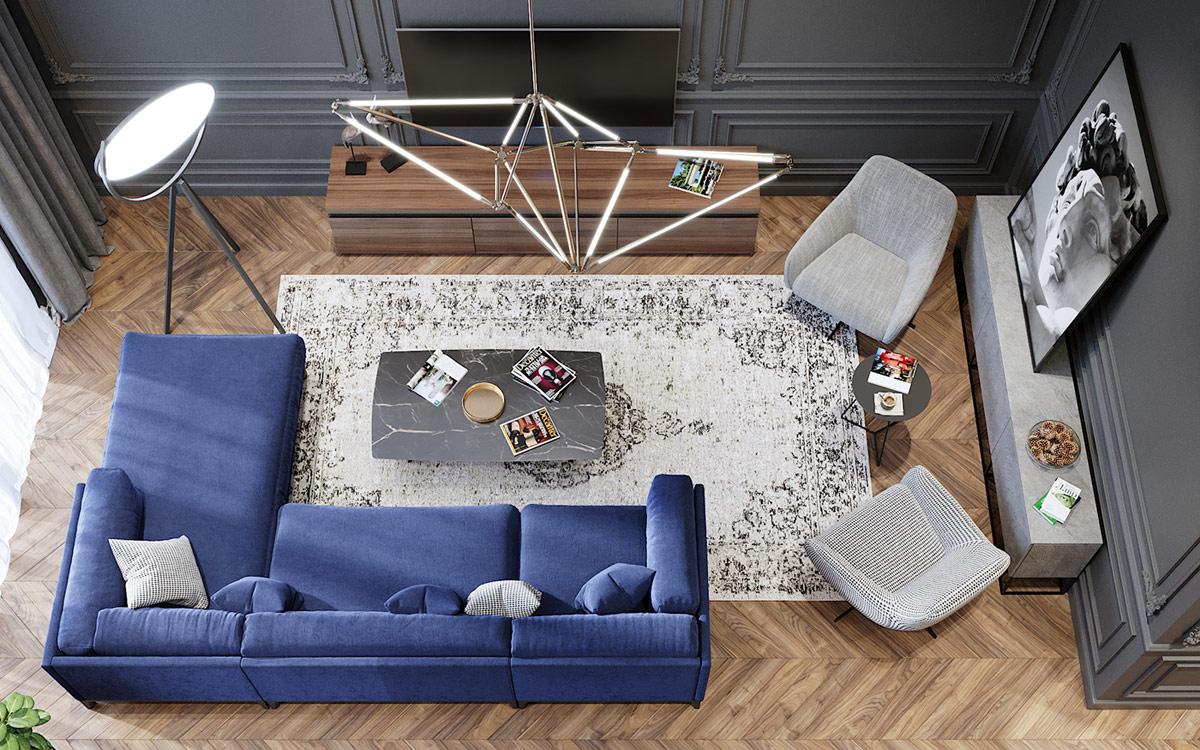 Thiết kế thi công nội thất Vinhomes Grand Park quận 9 phong cách bán cổ điển 1