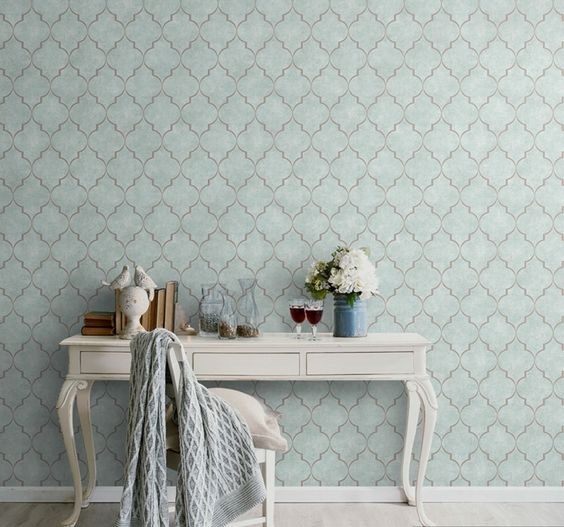 Thiết kế nội thất với giấy dán tường - nội thất đep - nội thất trọn gói