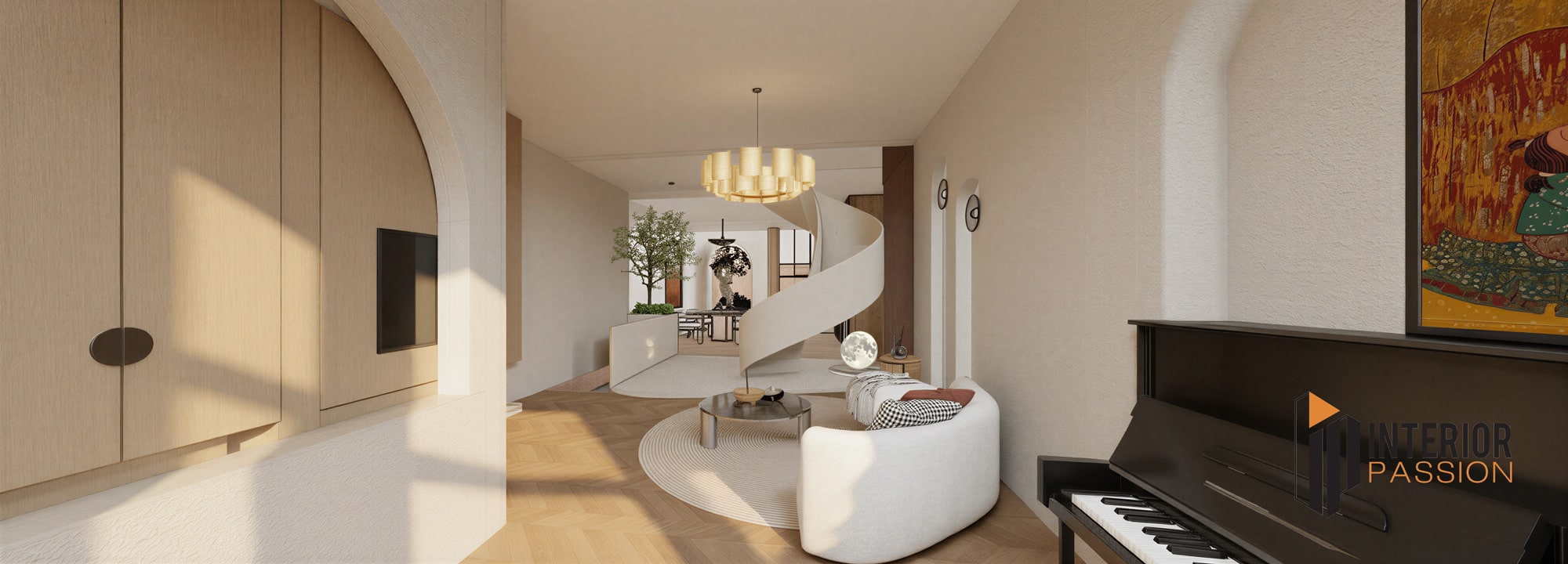 Phòng khách nhà phố Dương Hồng garden