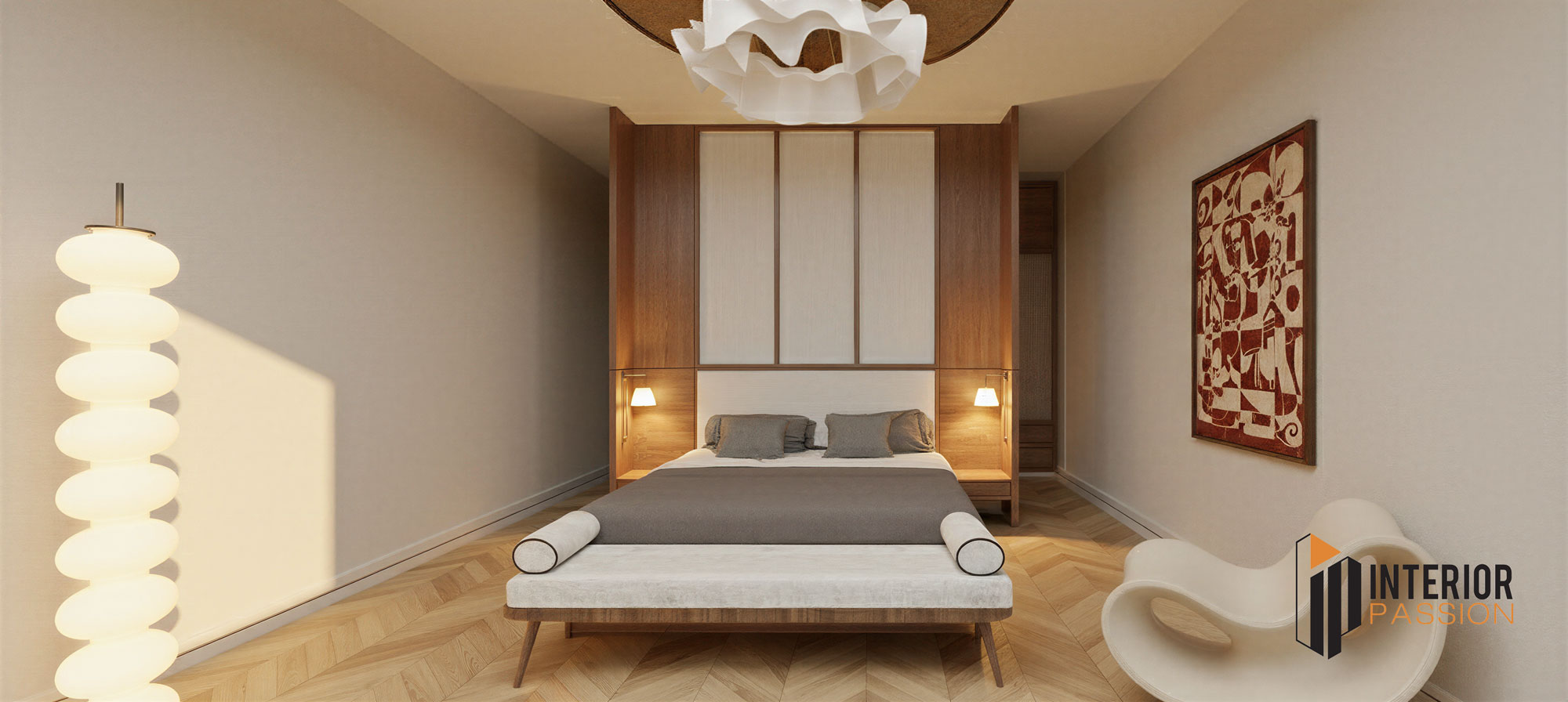 Phòng ngủ master  2 nhà phố Dương Hồng garden