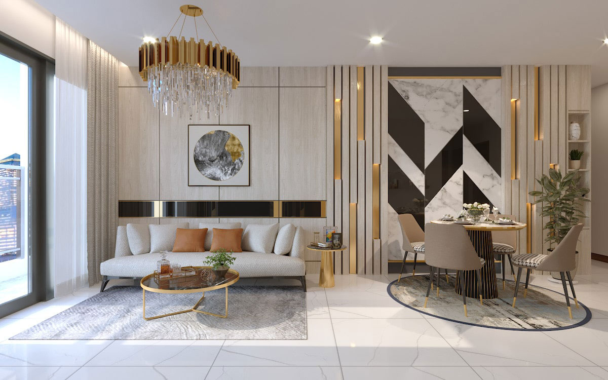 Giải pháp phòng khách trọn gói Đồng bộ thiết kế  Chuẩn kỹ thuật  Tối ưu ngân sách