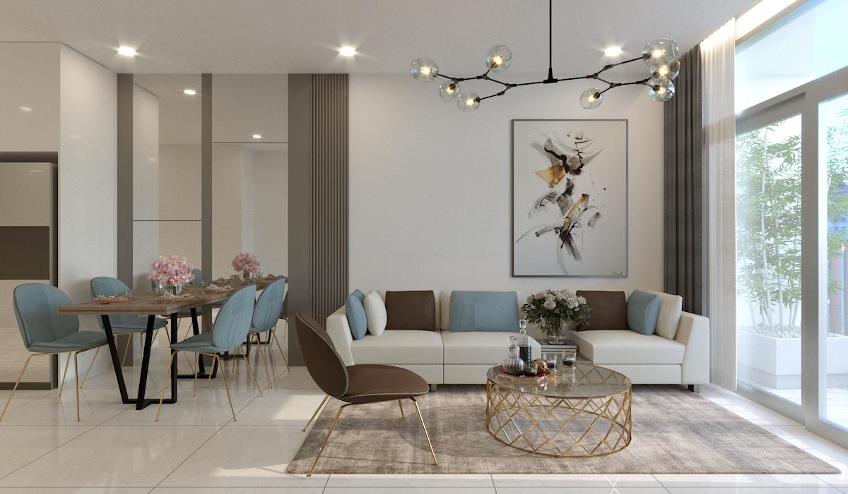 thiết kế nội thất phòng bếp Opal Saigon Pearl  Thi cong noi that nha bep