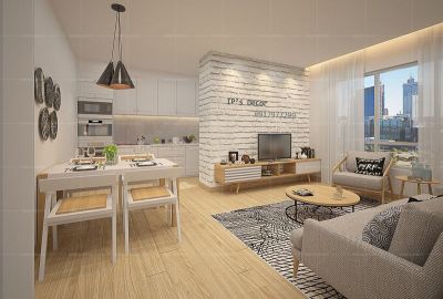 THIẾT KẾ VÀ THI CÔNG CĂN HỘ SUNRISE CENTRAL CITY 76M2