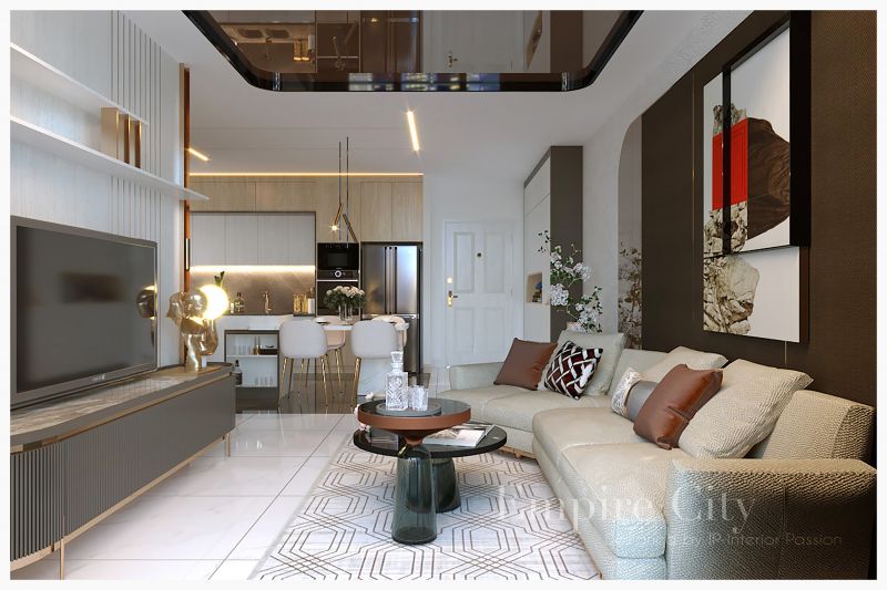 Thiết kế v&agrave; thi c&ocirc;ng nội thất căn hộ Empire City