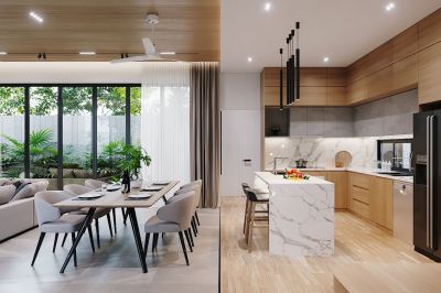 THIẾT KẾ NỘI THẤT PH&Ograve;NG KH&Aacute;CH ĐẸP HIỆN ĐẠI