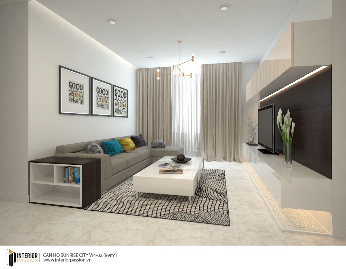 THIẾT KẾ V&Agrave; THI C&Ocirc;NG CĂN HỘ SUNRISE CENTRAL CITY 99M2